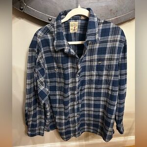 Redhead Brand Co. Men's Long Sleeve Flannel In Blue Plaid Size 3XL Button Down
